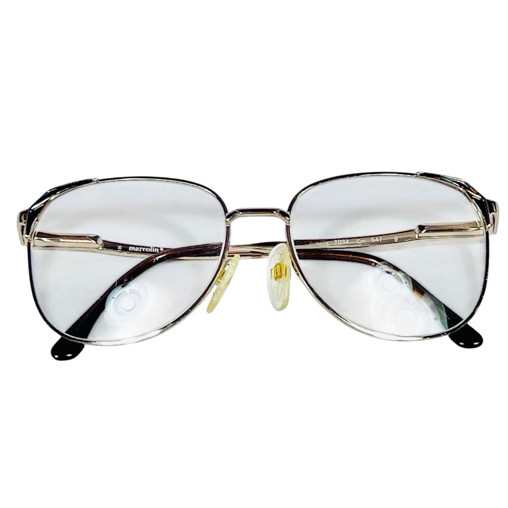 Vintage Marchon Marcolin Eyeglass Frames Oversize 70's Aviation Italy 7034 54 60